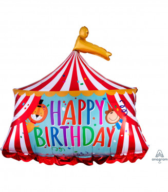 Palloncino Circo Happy Birthday in Mylar 71 cm