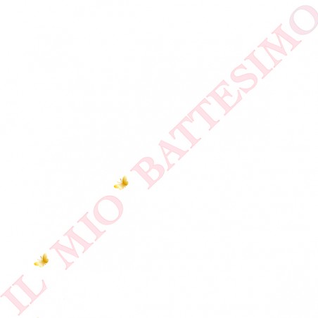 Festone in Cartoncino Il Mio Battesimo Rosa e Oro 3,6 mt
