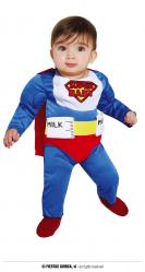 Costume Super Eroe Biberon 12-18 Mesi Baby Bebè