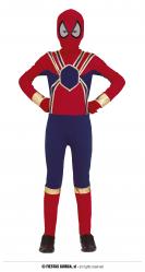 Costume Super Eroe tipo Spider Man Uomo Ragno 5-6 Anni Bambino