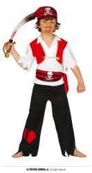 Costume Pirata dei Mari Corsaro 5-6 Anni Bambino