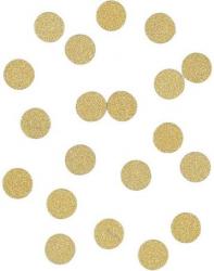 Coriandoli in Carta Oro Glitter 15 gr Tondi 3 cm