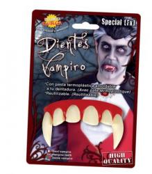 Dentiera Denti Horror Dracula Vampiro con pasta Termoplastica