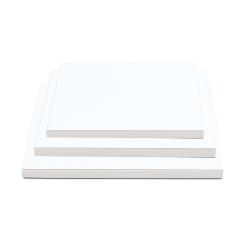 Cakeboard Piatto Torta in Cartone Robusto Bianco Quadrato 40x40 cm spessore 1,2 cm