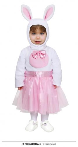 Costume Coniglio Coniglietta Rosa con Tutù 18-24 Mesi Baby Bebè