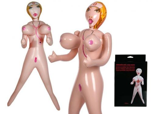 Bambola Gonfiabile Sexy Infermiera Donna in Pvc 155 cm