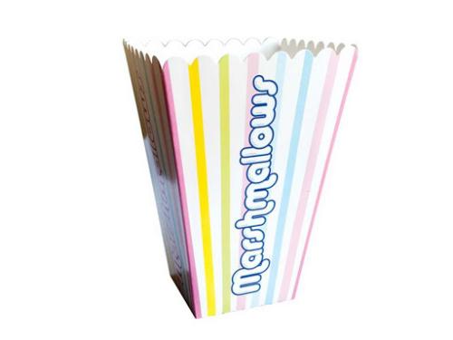 Contenitori Sweety Box Marshmallow 4 pezzi Righe Colori Pastello