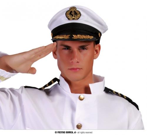 Cappello Capitano di Marina in Tessuto con Visiera