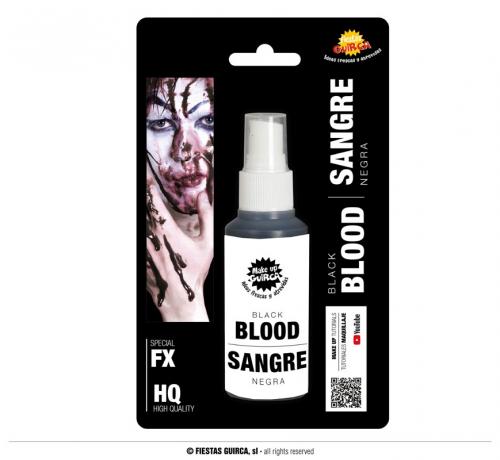 Sangue Nero Spray 60 ml Trucchi Horror Halloween