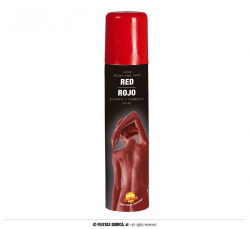 Trucco Spray Rosso per Corpo e Capelli 75 ml