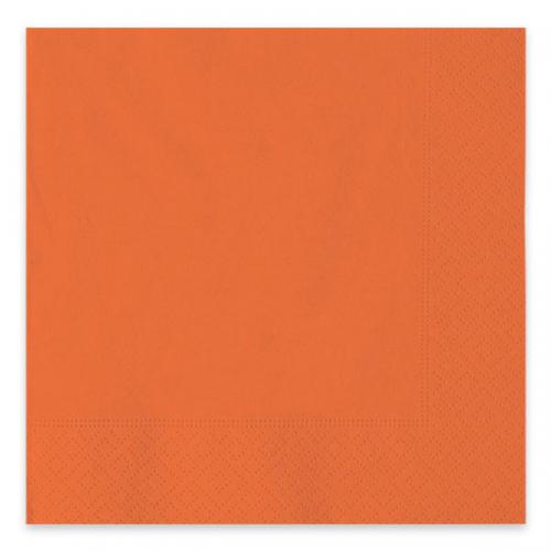 Tovaglioli in Carta Arancioni 50 pezzi 2 Veli 33x33 cm